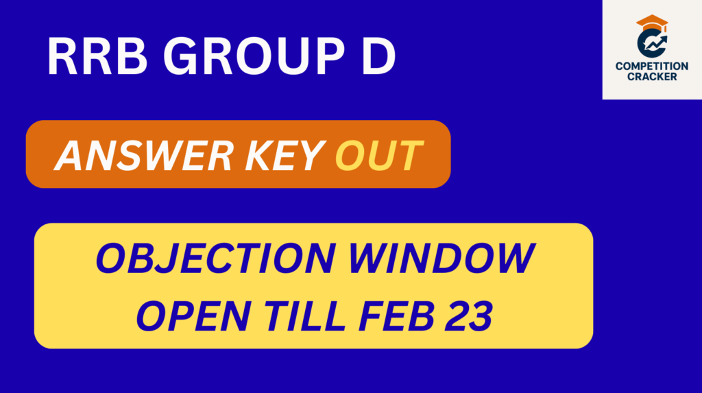 RRB GROUP D ANSWER KEY 2026