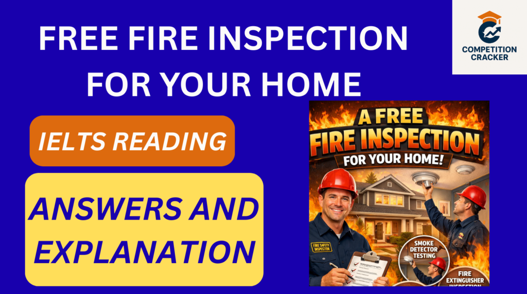 A free fire inspection for your home reading