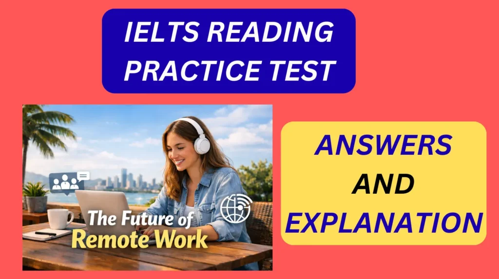 the future of remote work reading answers IELTS