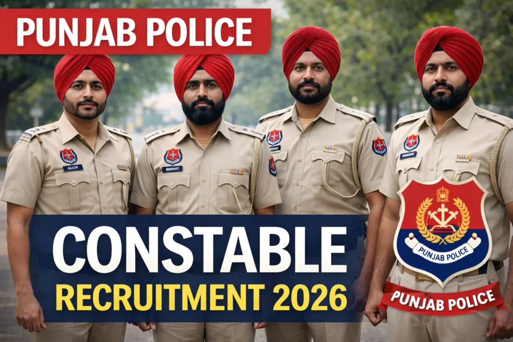 punjab police constable recruitment 2026 notification