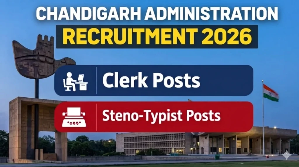 CHANDIGARH ADMINISTRATION CLERK RECRUITMENT 2026 EXAMSCHAMP