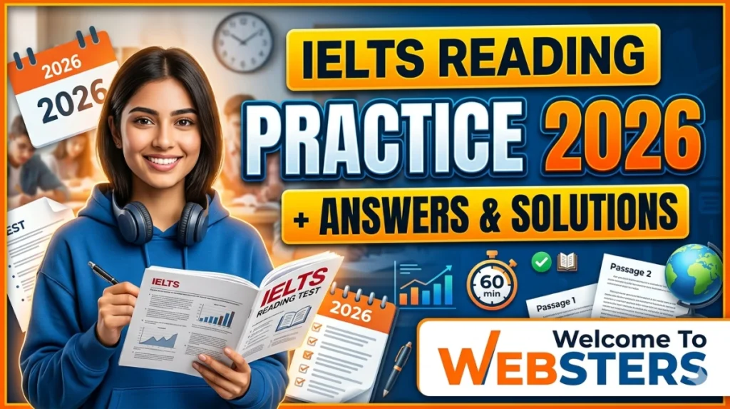 Welcome to Websters IELTS reading answers 2026