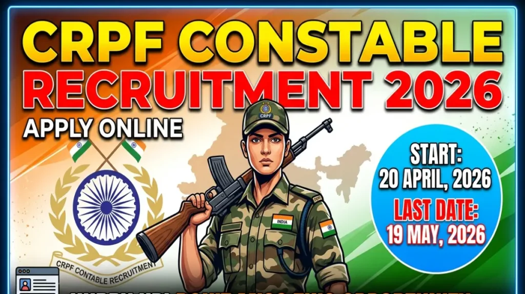 CRPF constable Recruitment 2026