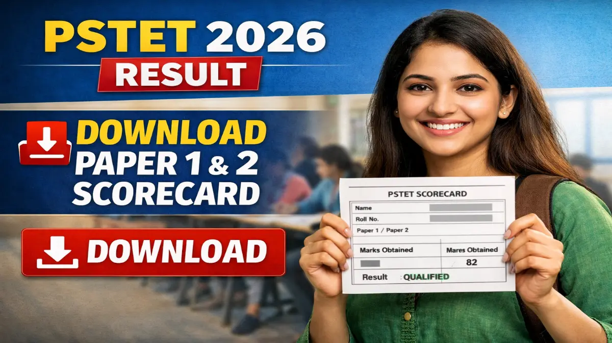 PSTET 2026 RESULT DECLARED- examschamp