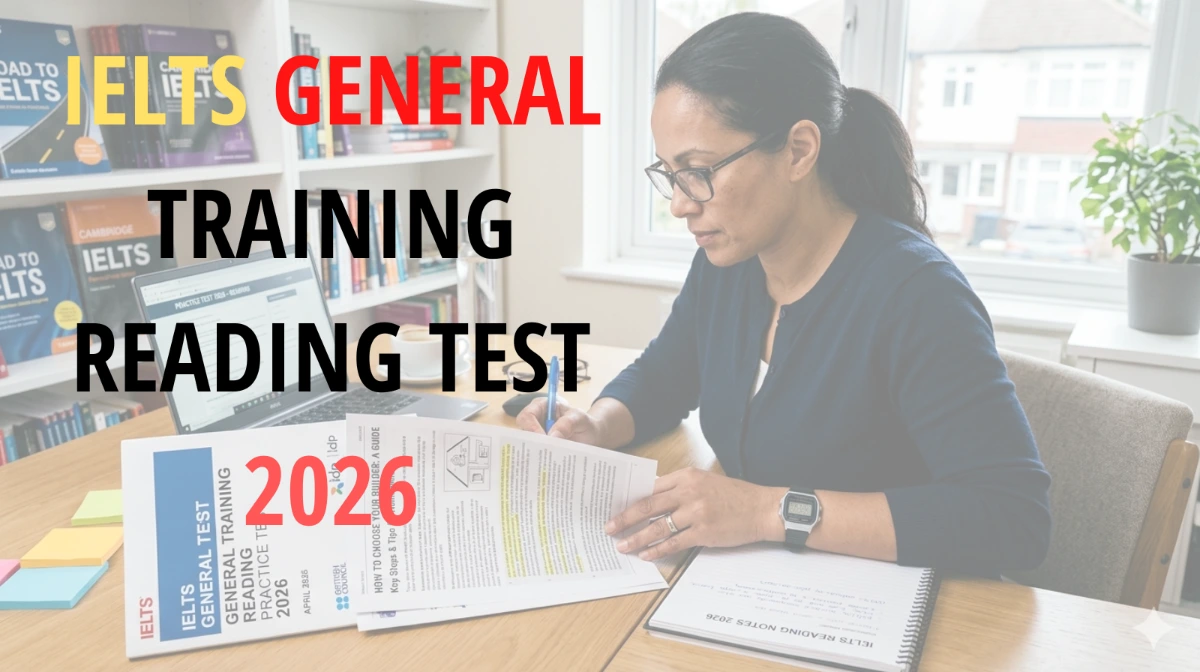 IELTS general training reading test pdf 2026