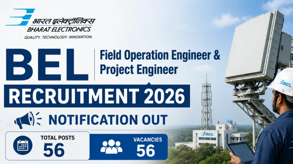 BEL ENGINEER RECRUITMENT 2026 OUT NOW