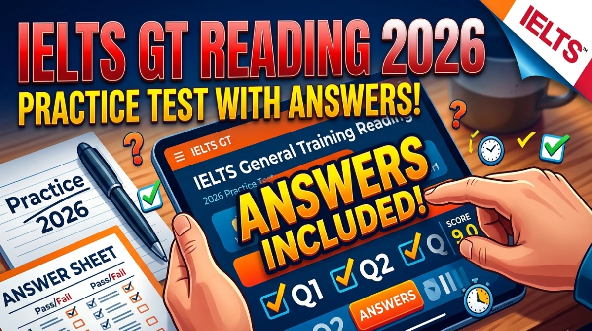 IELTS general reading practice test 2026