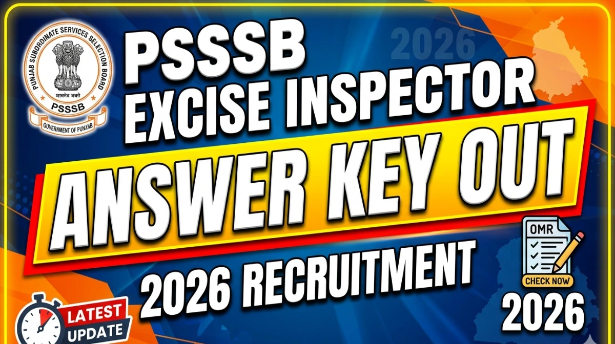 PSSSB Excise Inspector Answer Key