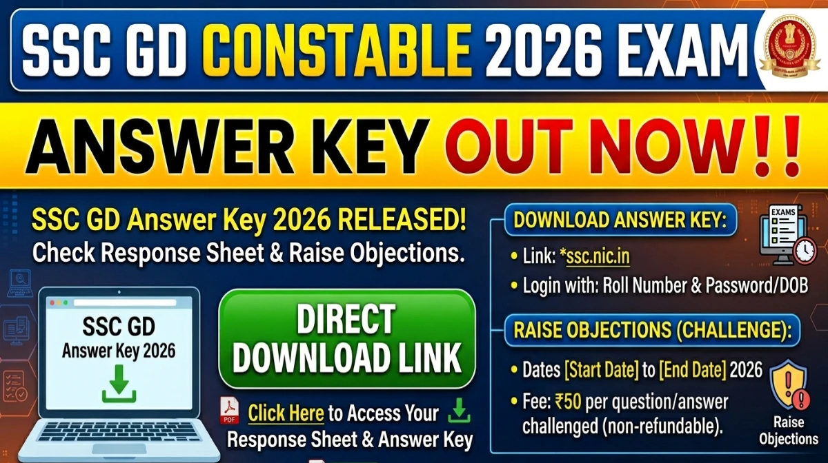 SSC GD ANSWER KEY 2026 OUT
