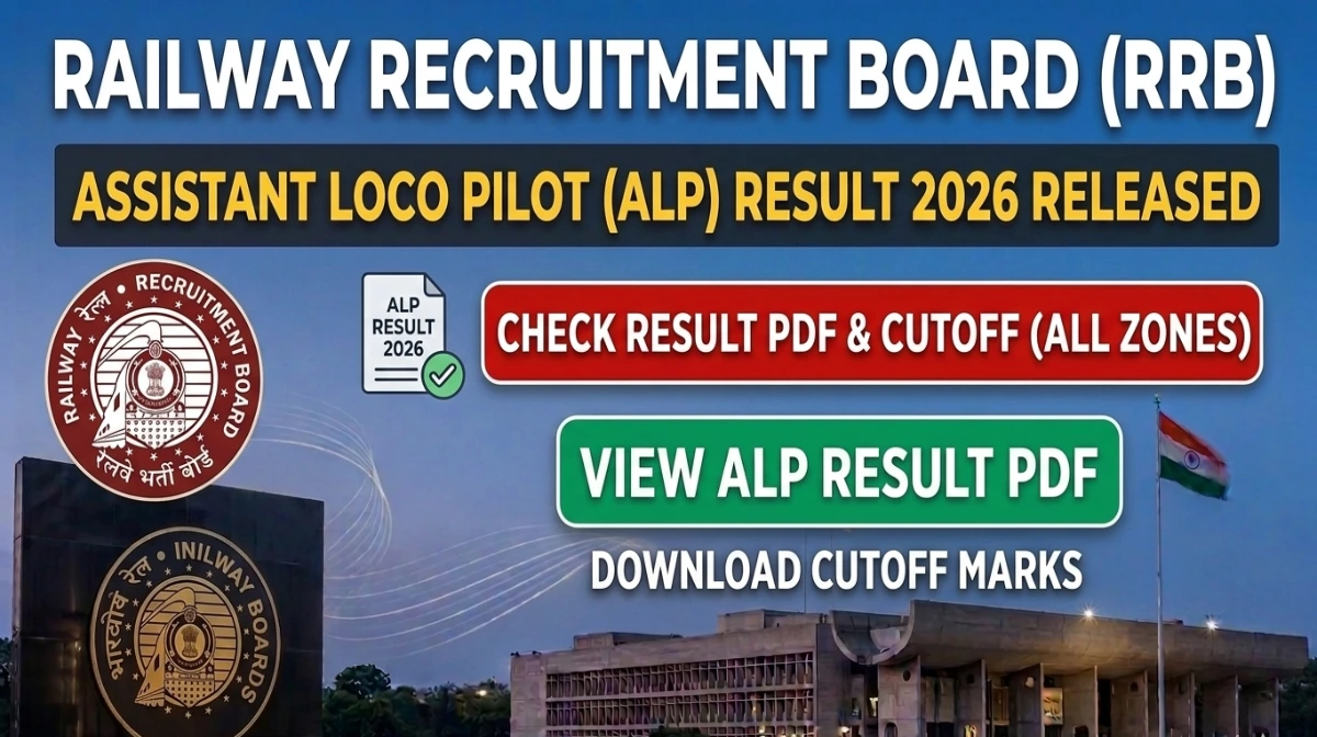 rrb alp result 2026 out with cut off marks