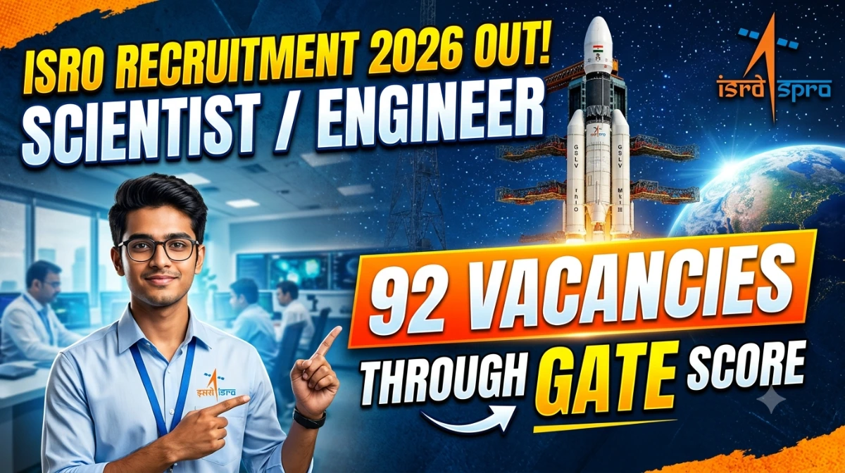 ISRO SCIENTIST/ENGINEER RECRUITMENT 2026 THROUGH GATE
