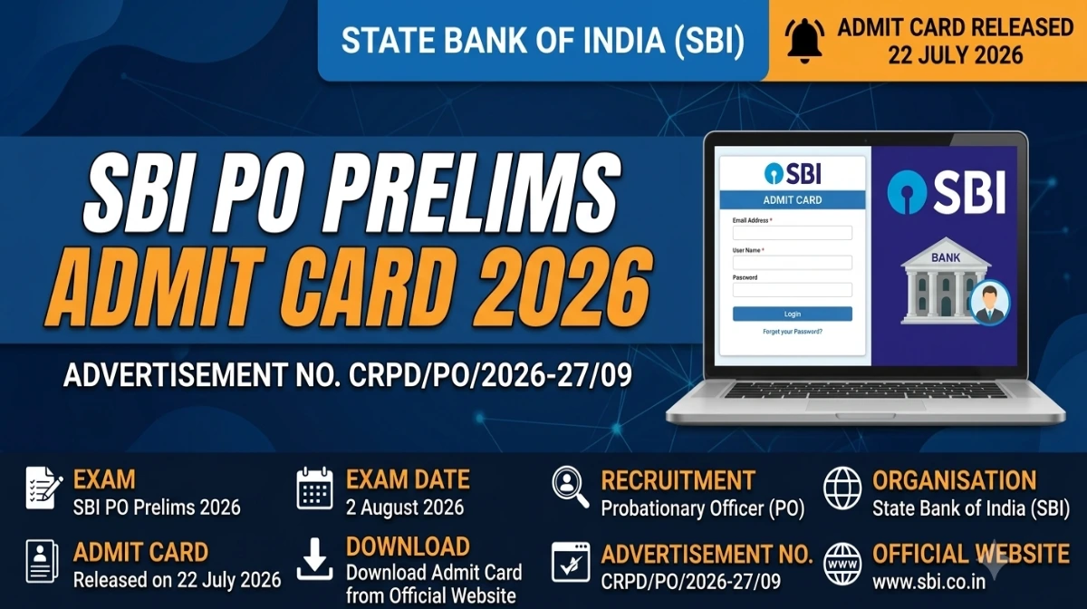 SBI PO PRELIMS ADMIT CARD 2026