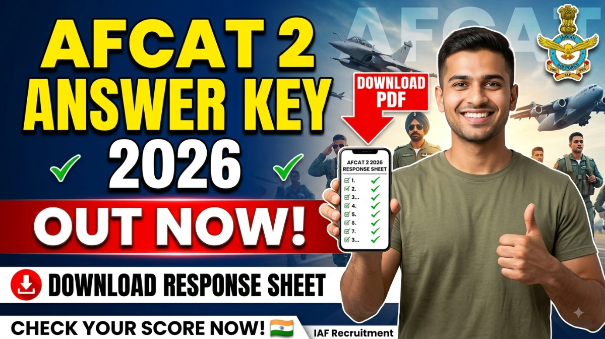 AFCAT ANSWER KEY 2026 OUT