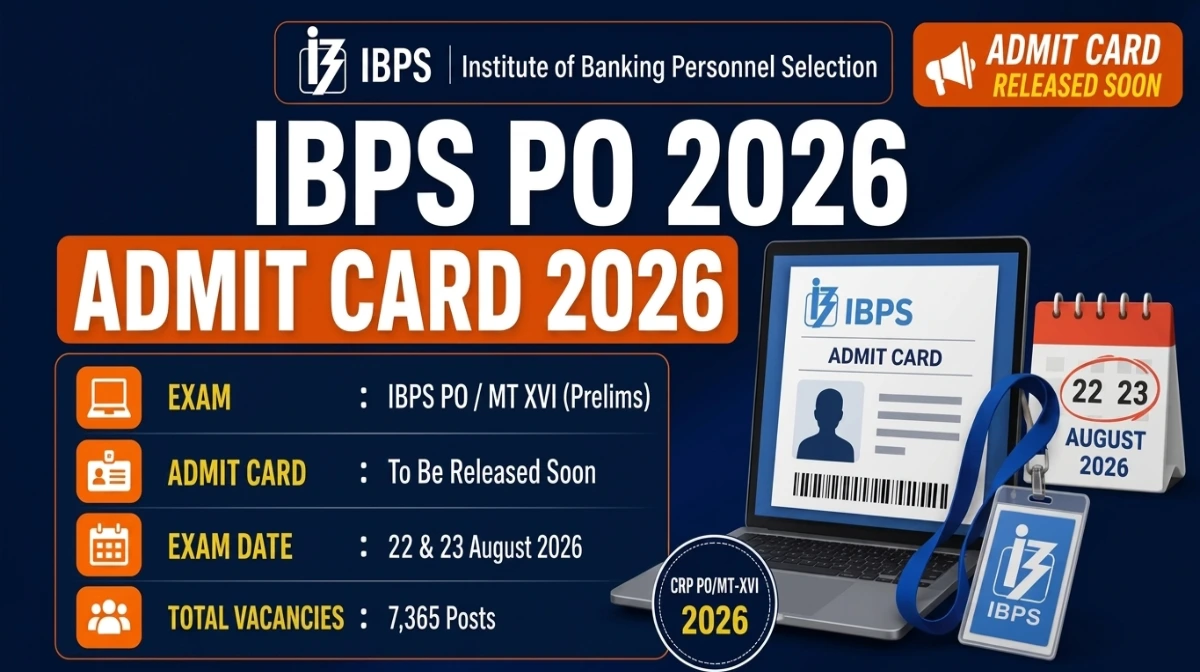 IBPS PO PRELIMS ADMIT CARD 2026