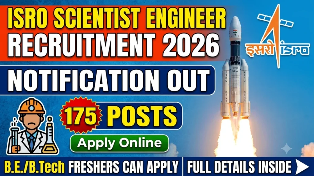 ISRO Scientist Engineer Recruitment 2026