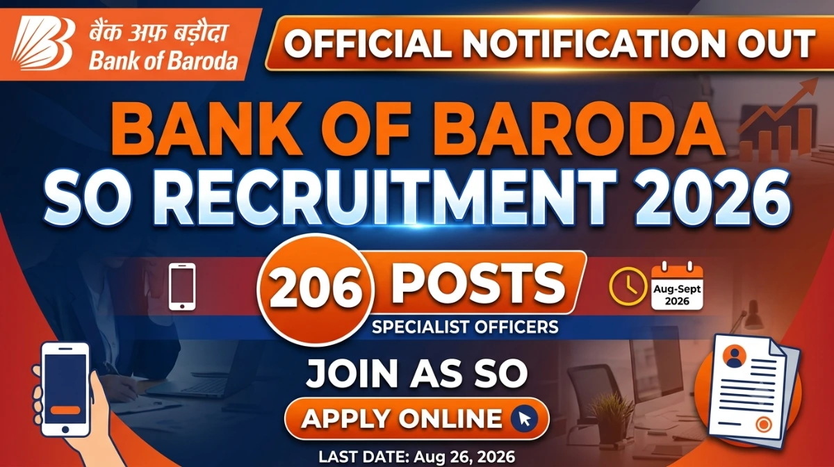 Bank of Baroda SO Recruitment 2026 notification pdf
