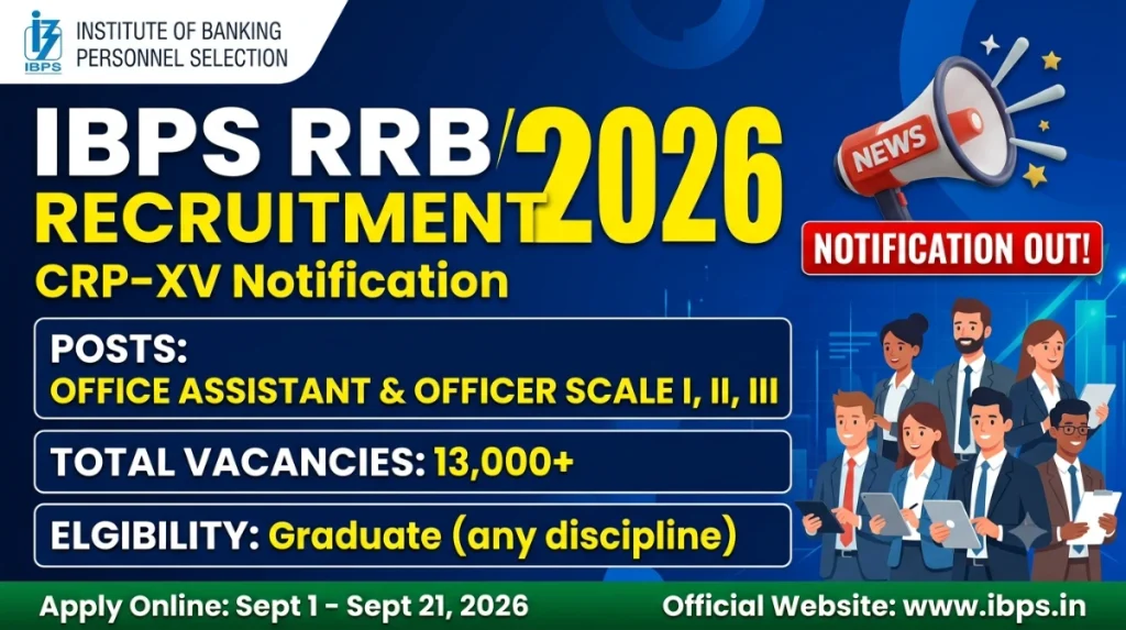 IBPS RRB RECRUITMENT 2026 NOTIFICATION 