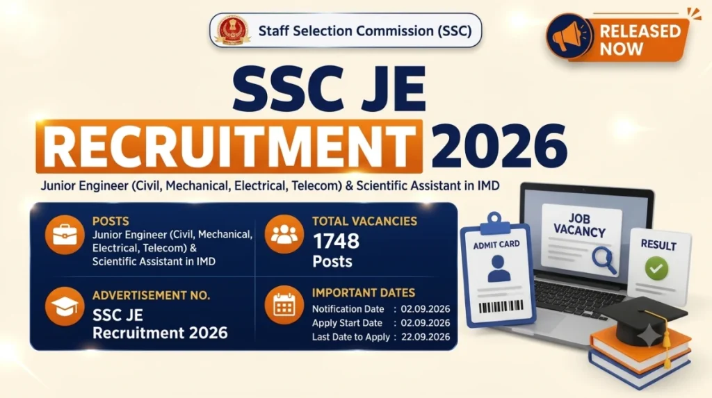 ssc je recruitment 2026
