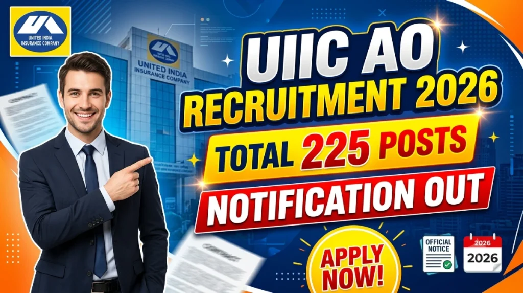 uiic ao recruitment 2026 notification