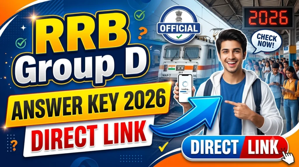 RRB GROUP D ANSWER KEY 2026