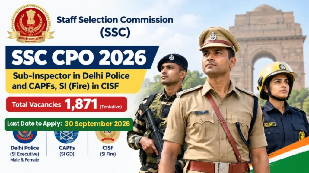 ssc cpo 2026 notification pdf