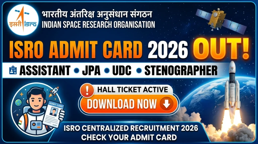 ISRO Admit Card 2026 